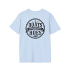 Boats and Hoes Badge Front & Back Print Tee – Hoes Clothes