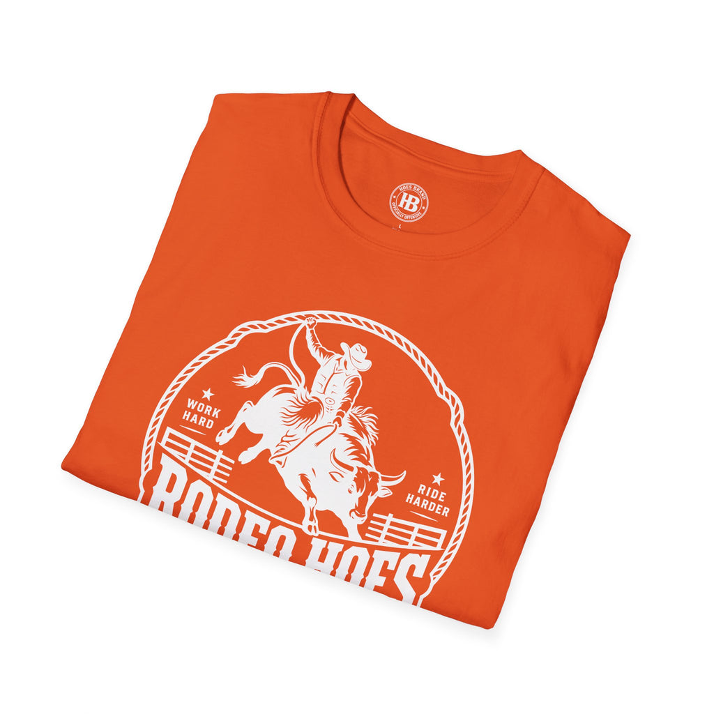 Rodeo Hoes Western Wear Front Only Tee – He Rides – Hoes Clothes