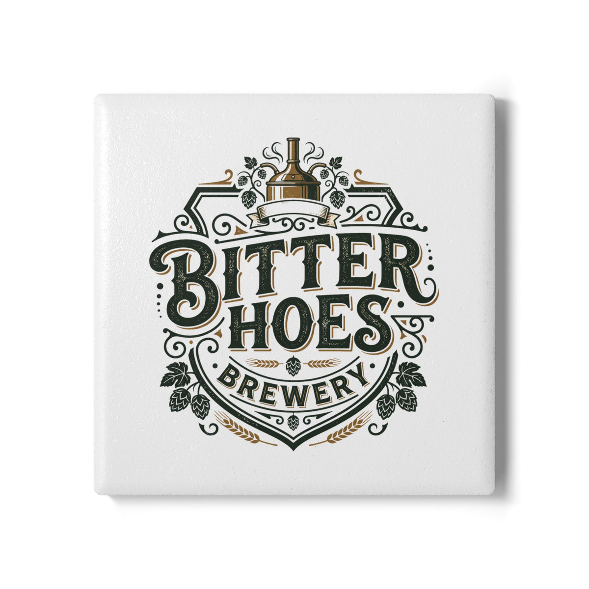 Bitter Hoes Brewery Ceramic Coaster