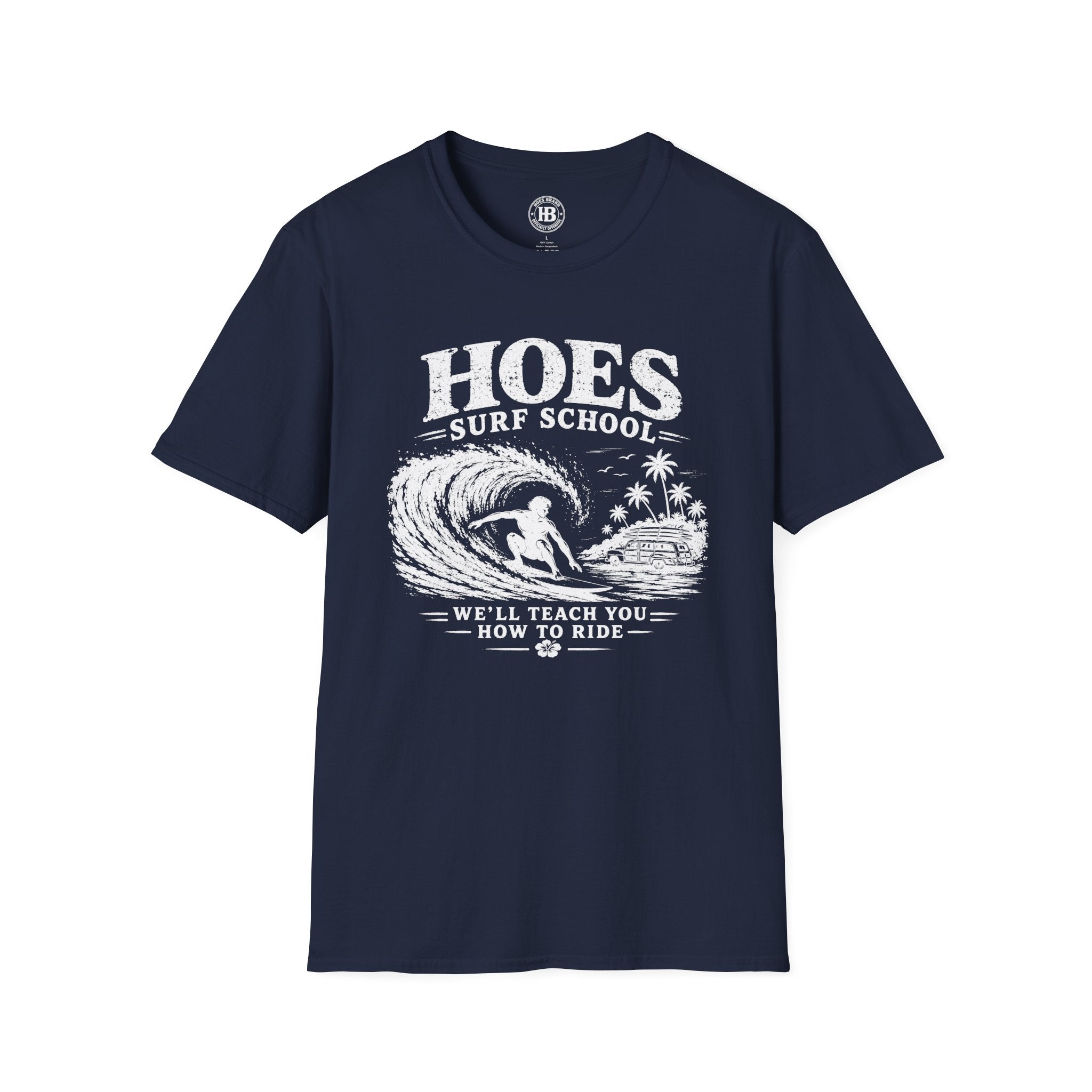 Hoes Surf School Tee – He Rides – Hoes Clothes