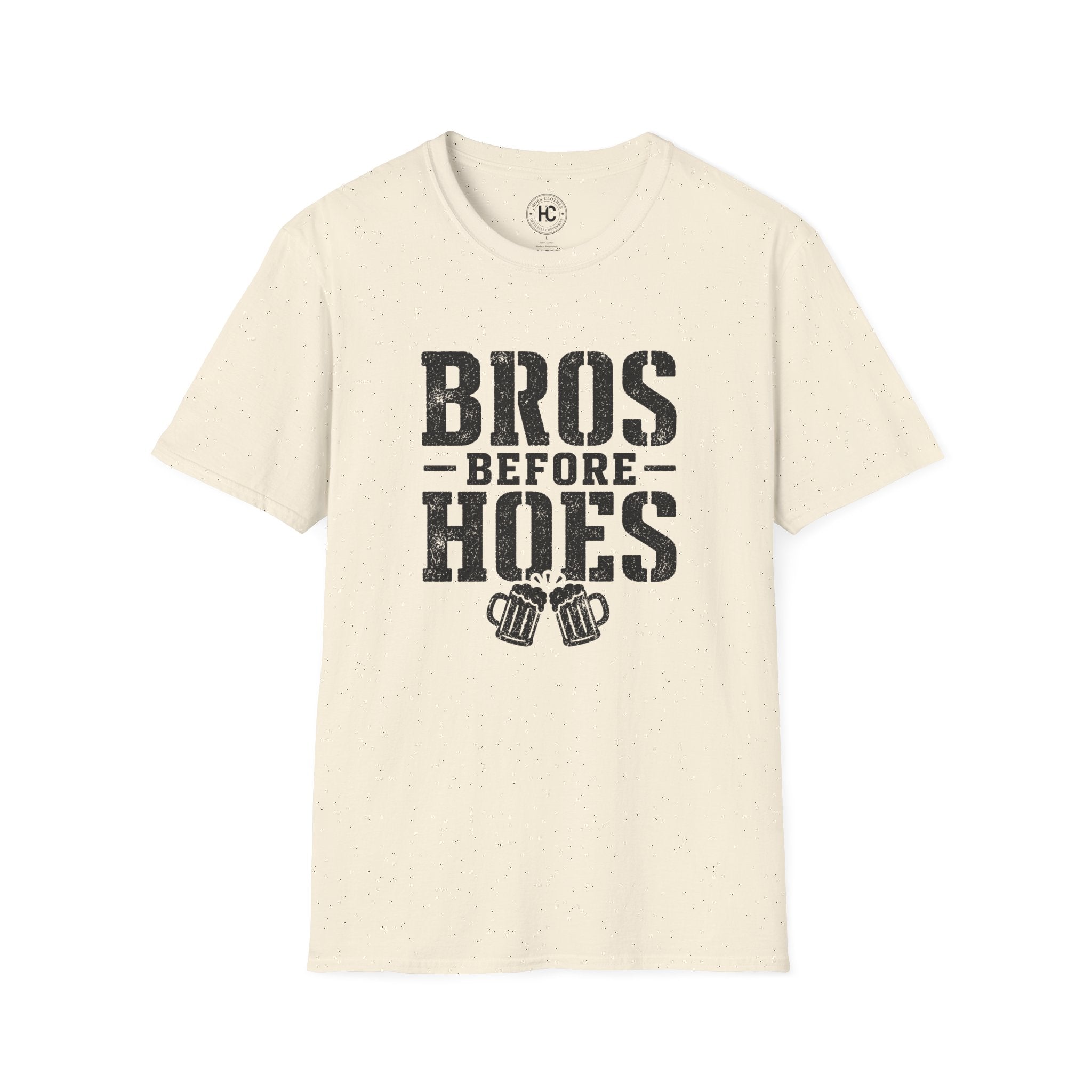 Bros Before Hoes Beer Large Front Print Tee – Hoes Clothes