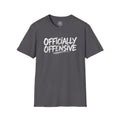 Officially Offensive Distressed Brush Large Front Print Tee – Hoes Clothes