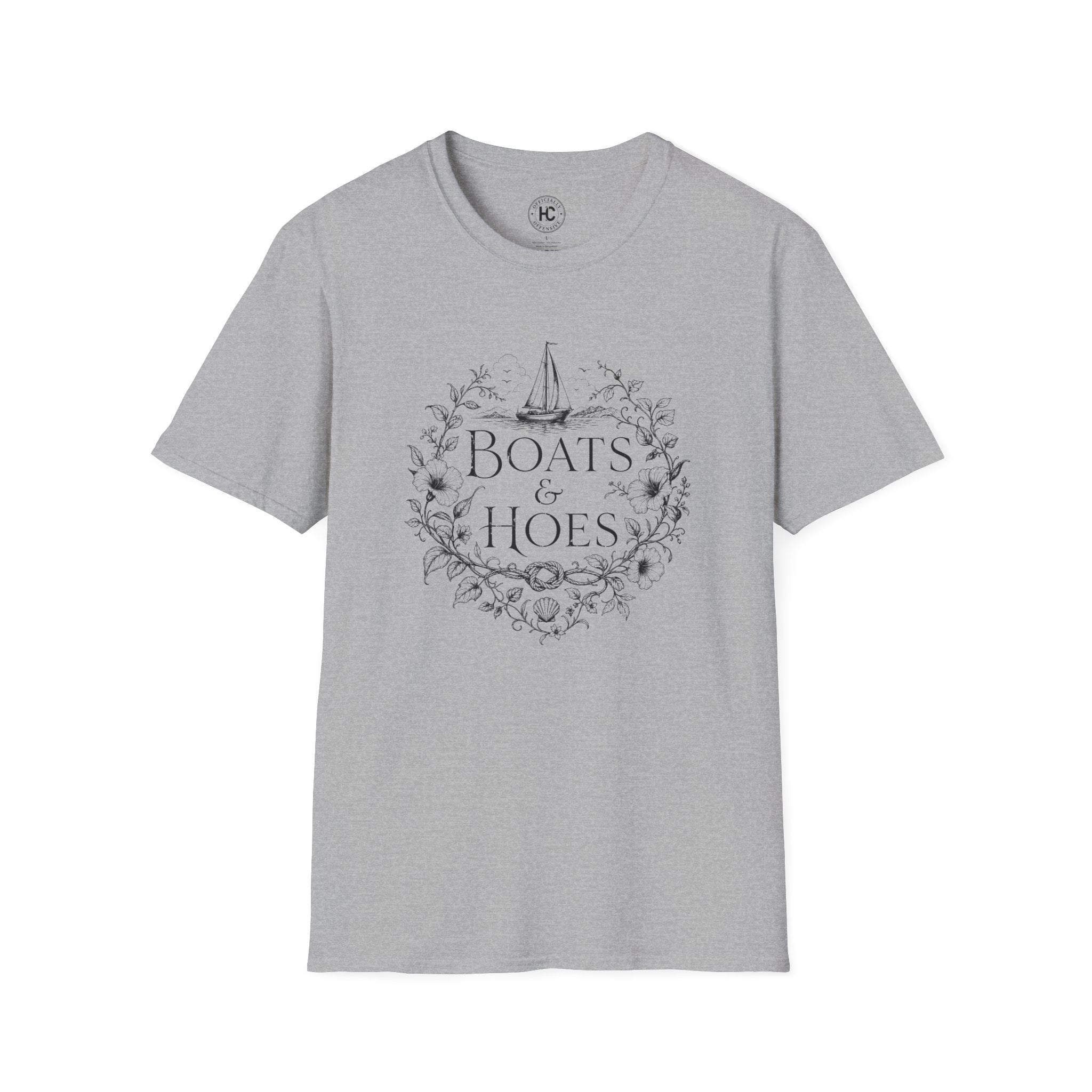 Boats and Hoes Botanical Front Only Tee – Hoes Clothes