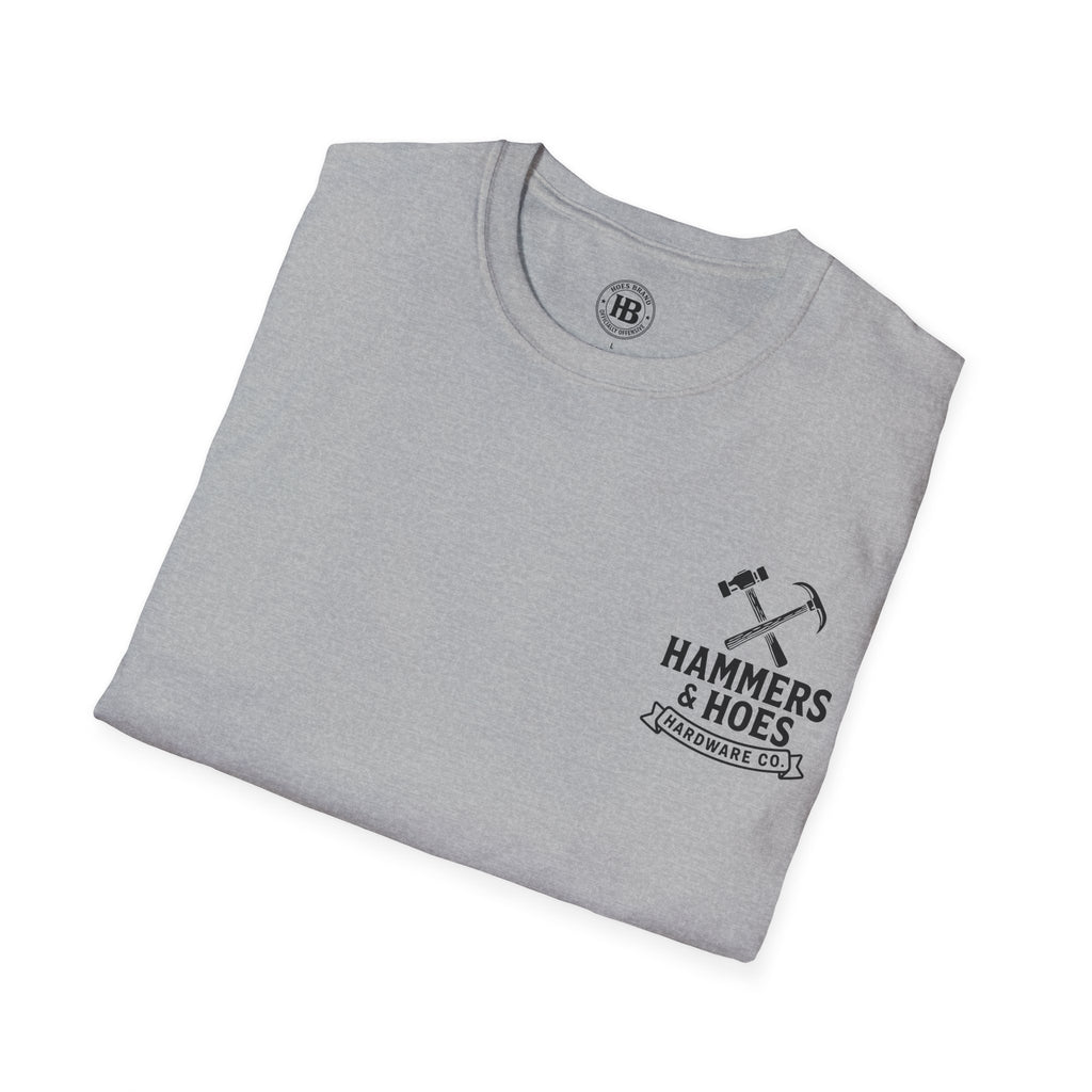 Hammers & Hoes Hardware Co. Front & Back Tee – Hoes Clothes