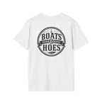 Boats and Hoes Badge Front & Back Print Tee – Hoes Clothes