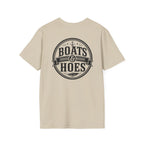 Boats and Hoes Badge Front & Back Print Tee – Hoes Clothes