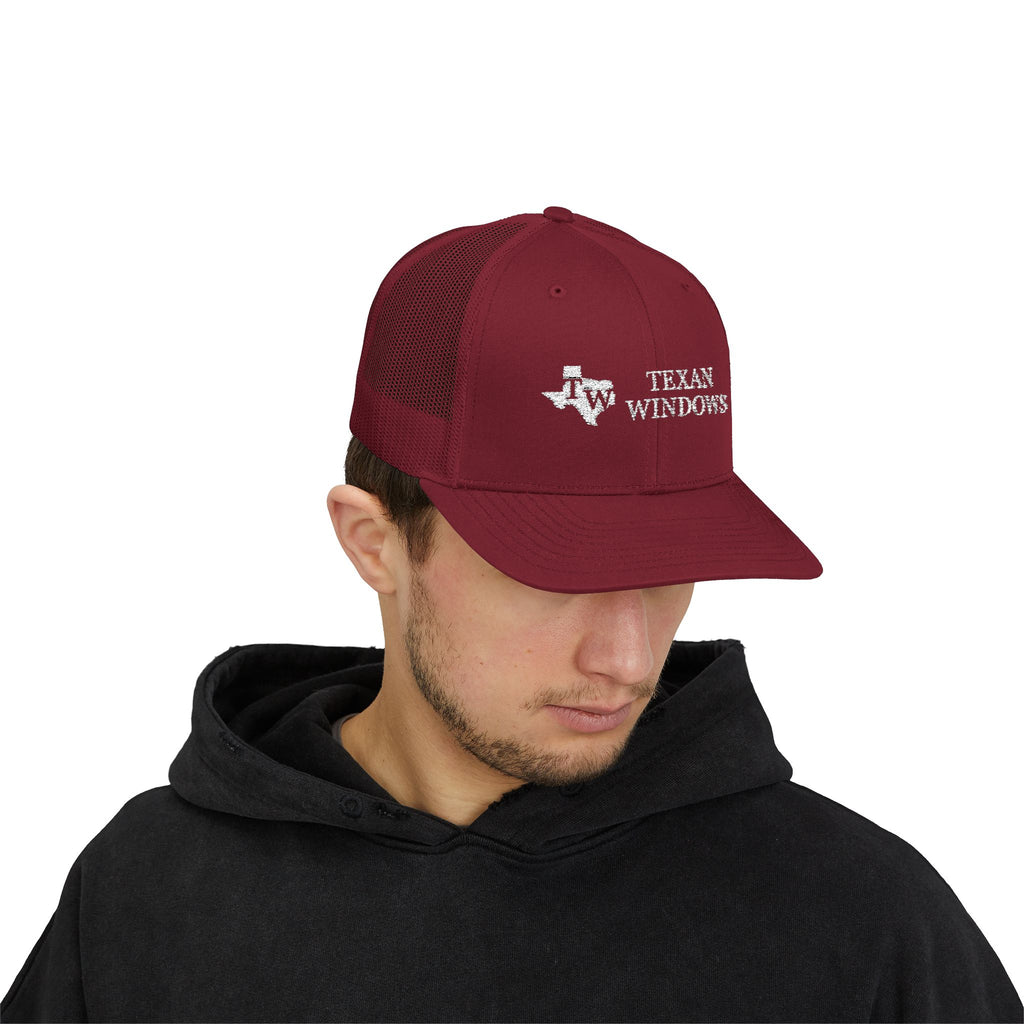 TW Logo Trucker Hat - Adjustable Snapback Mesh Cap