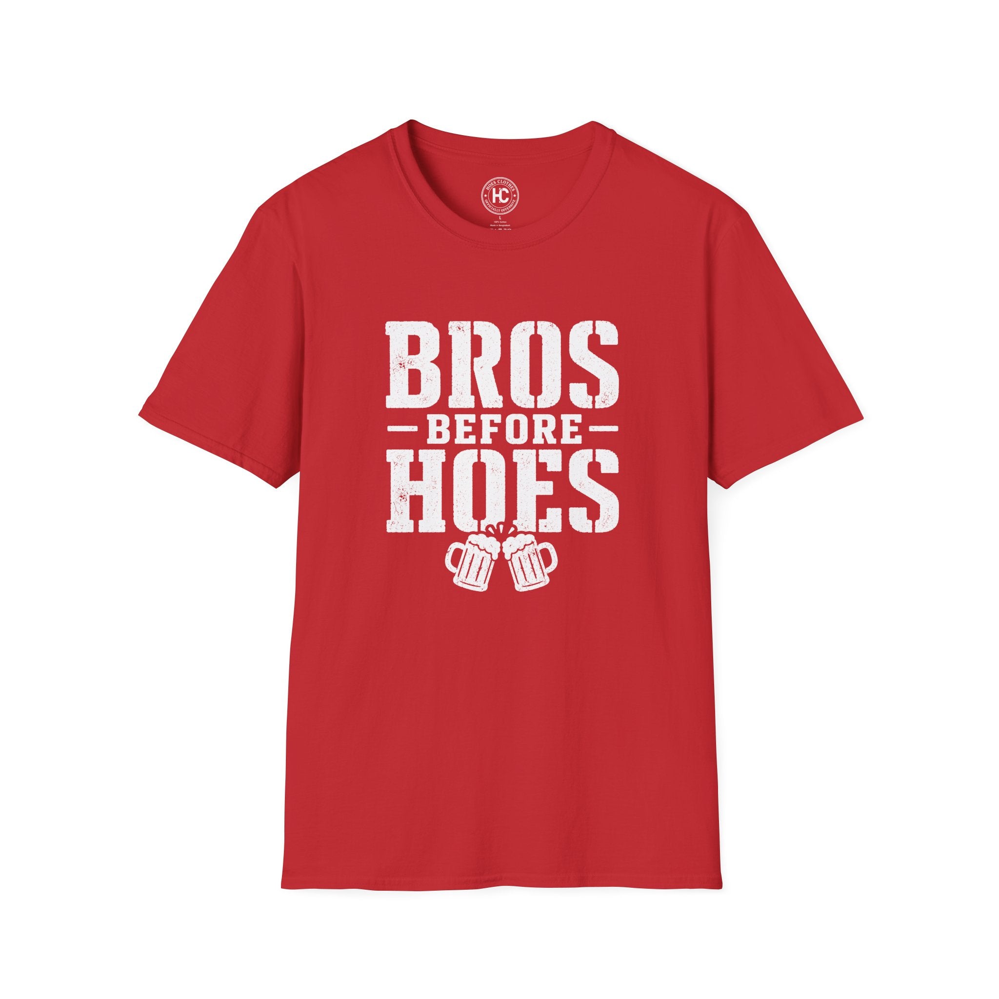 Bros Before Hoes Beer Large Front Print Tee – Hoes Clothes