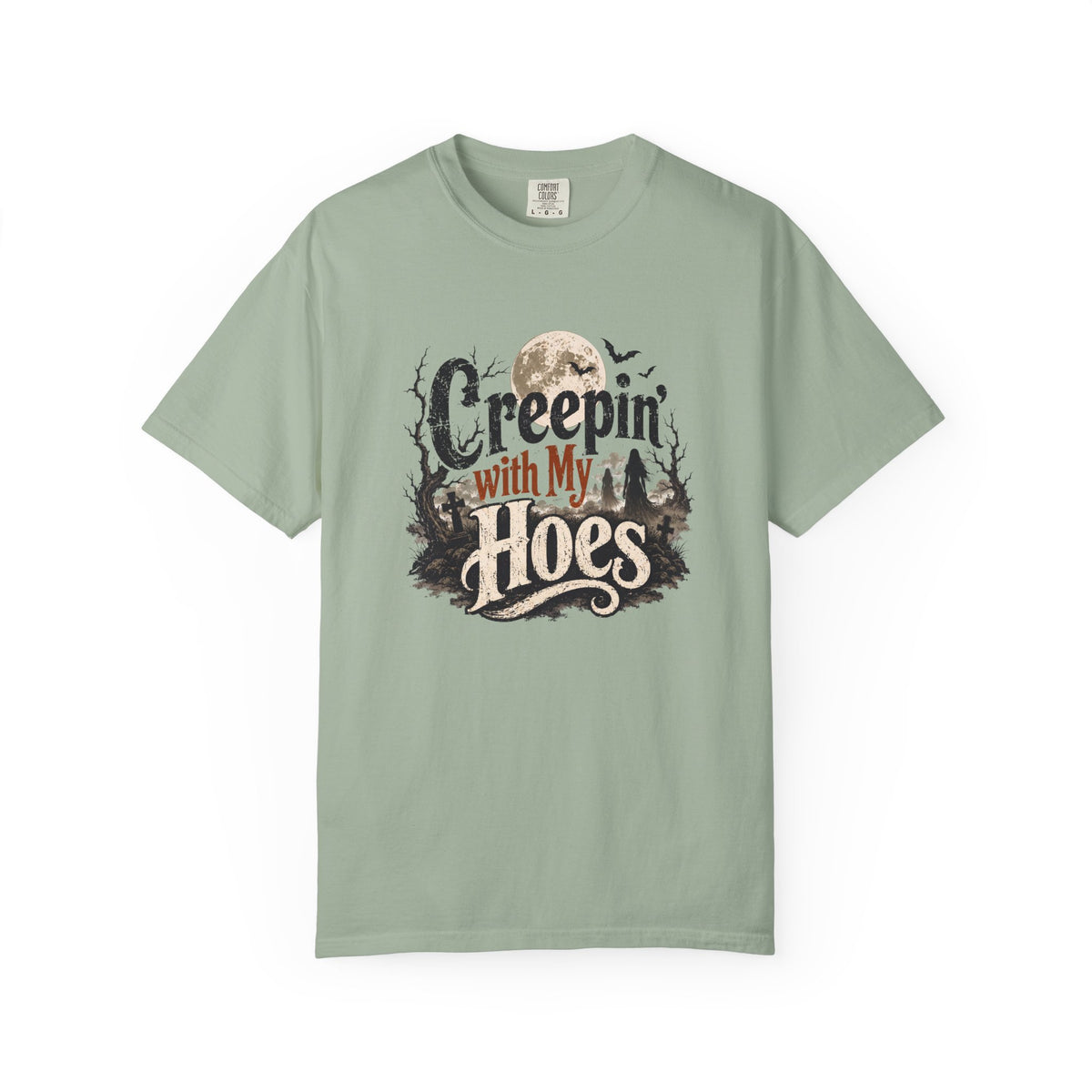 Creepin’ With My Hoes Graveyard Halloween Tee