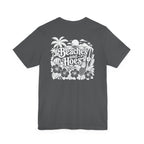 Beaches and Hoes B&W Left Chest Full Back Print Tee – Hoes Clothes