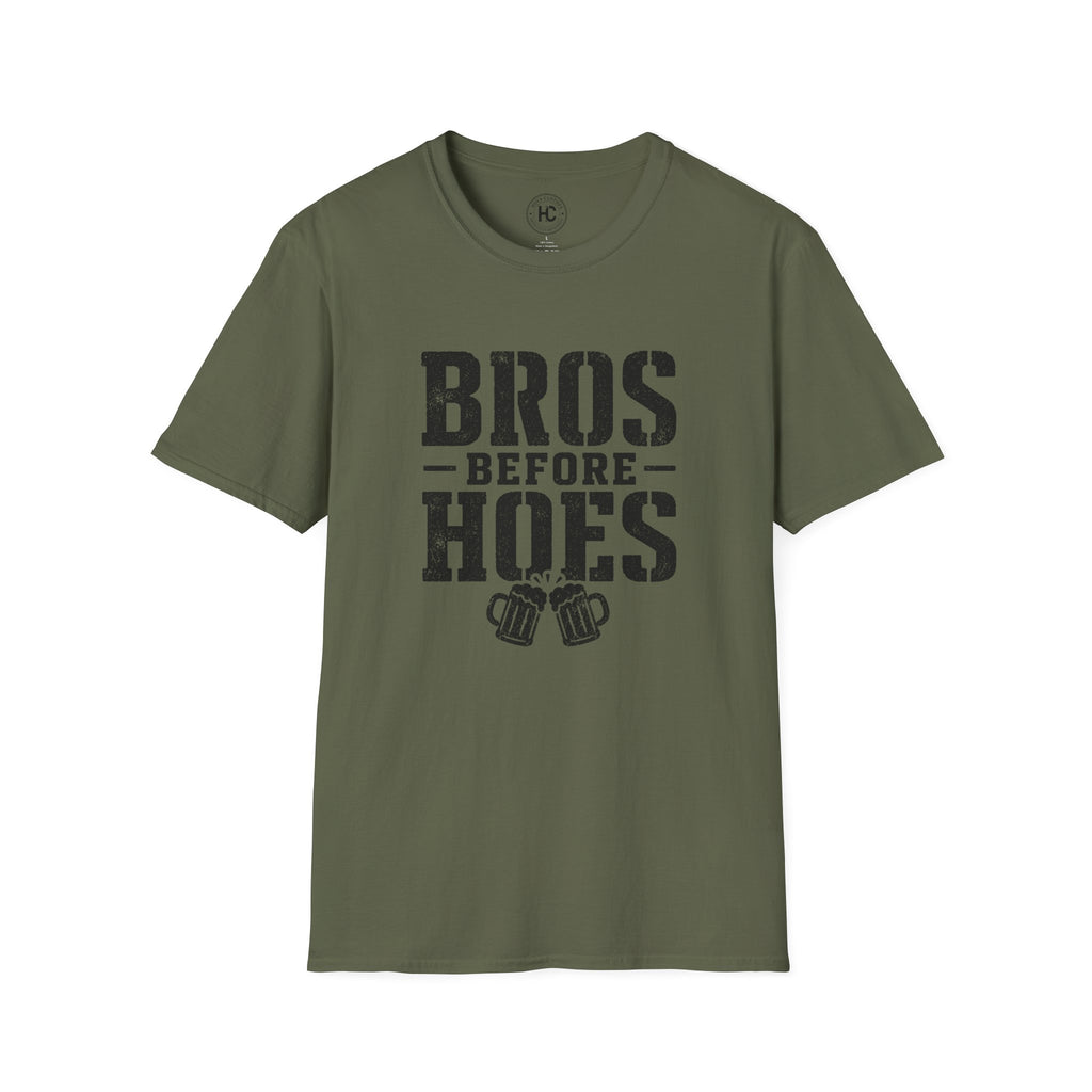 Bros Before Hoes Beer Large Front Print Tee – Hoes Clothes