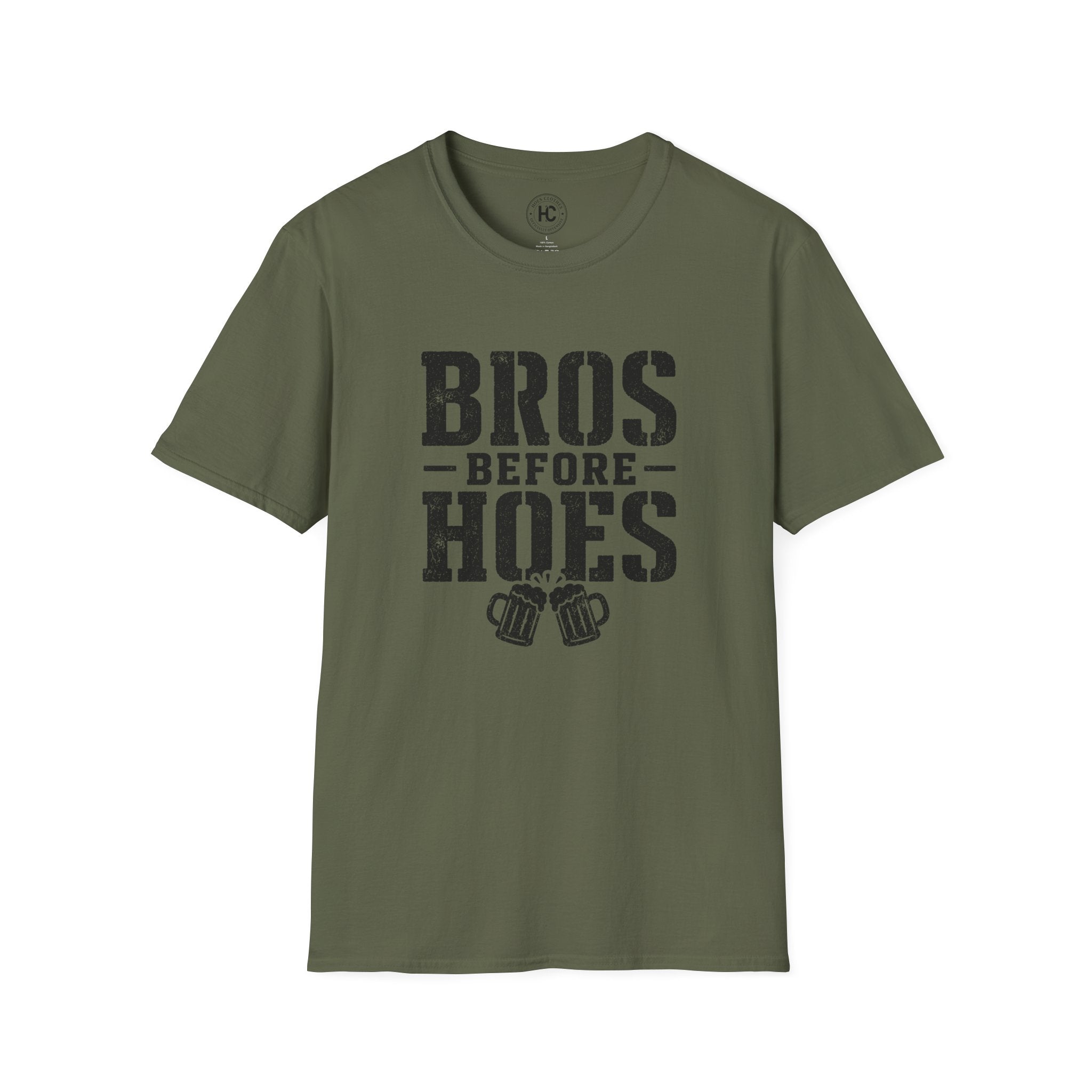 Bros Before Hoes Beer Large Front Print Tee – Hoes Clothes