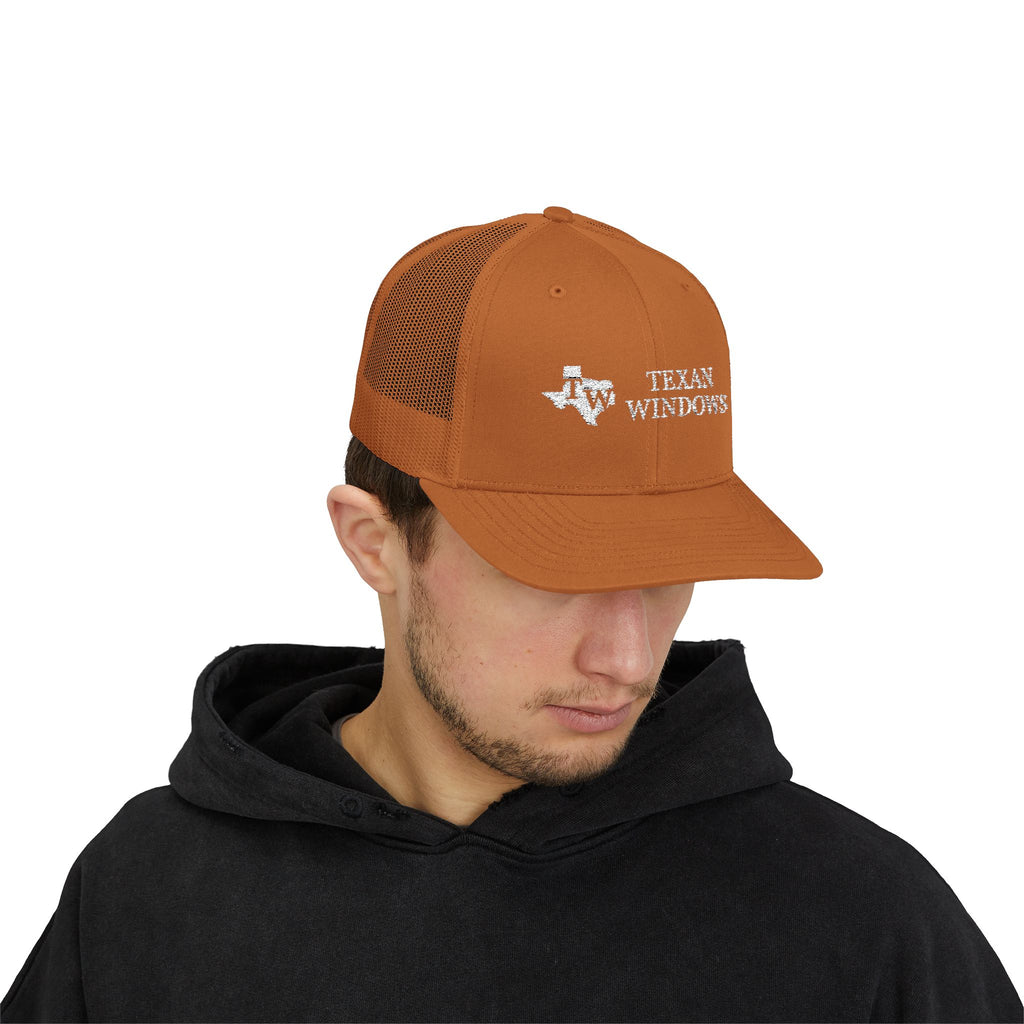 TW Logo Trucker Hat - Adjustable Snapback Mesh Cap