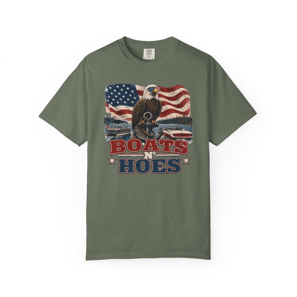 Boats and Hoes Patriotic Shirt