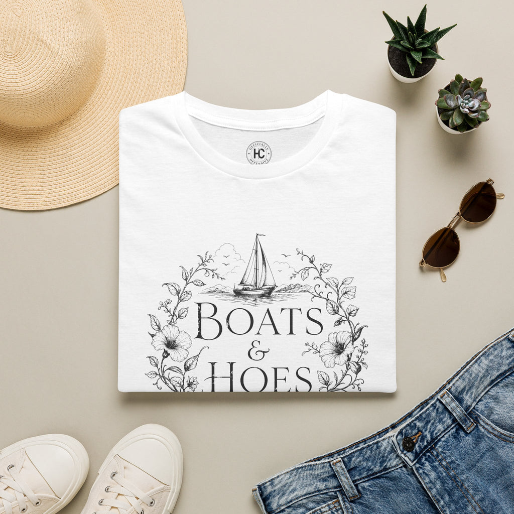 Boats and Hoes Botanical Tee