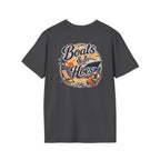 Boats and Hoes Sunset Cruising Left Chest Full Back Print Tee – Hoes Clothes