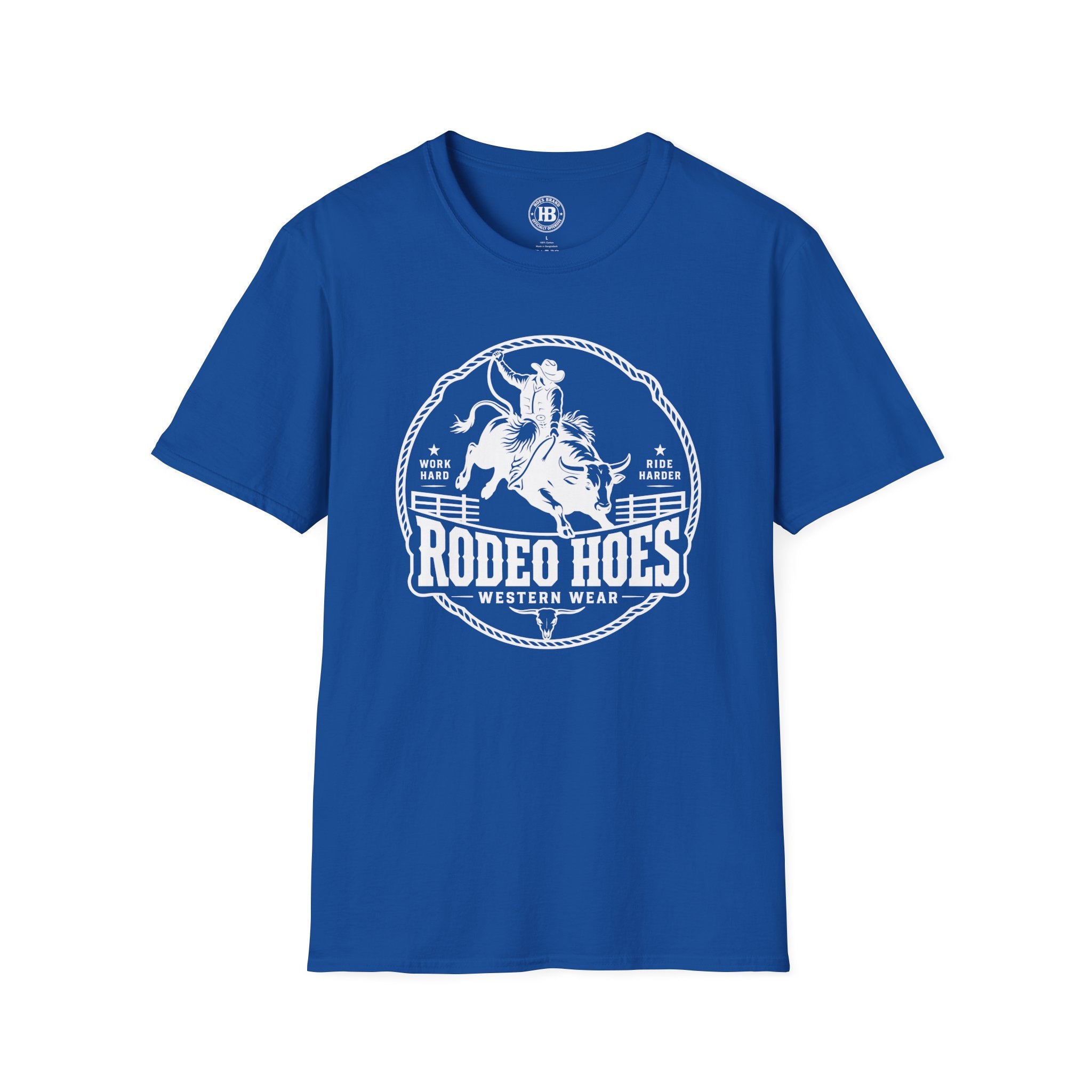 Rodeo Hoes Western Wear Tee – He Rides – Hoes Clothes