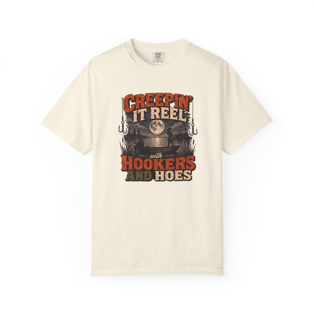 Creepin' It Reel Hookers and Hoes Fishing Tee