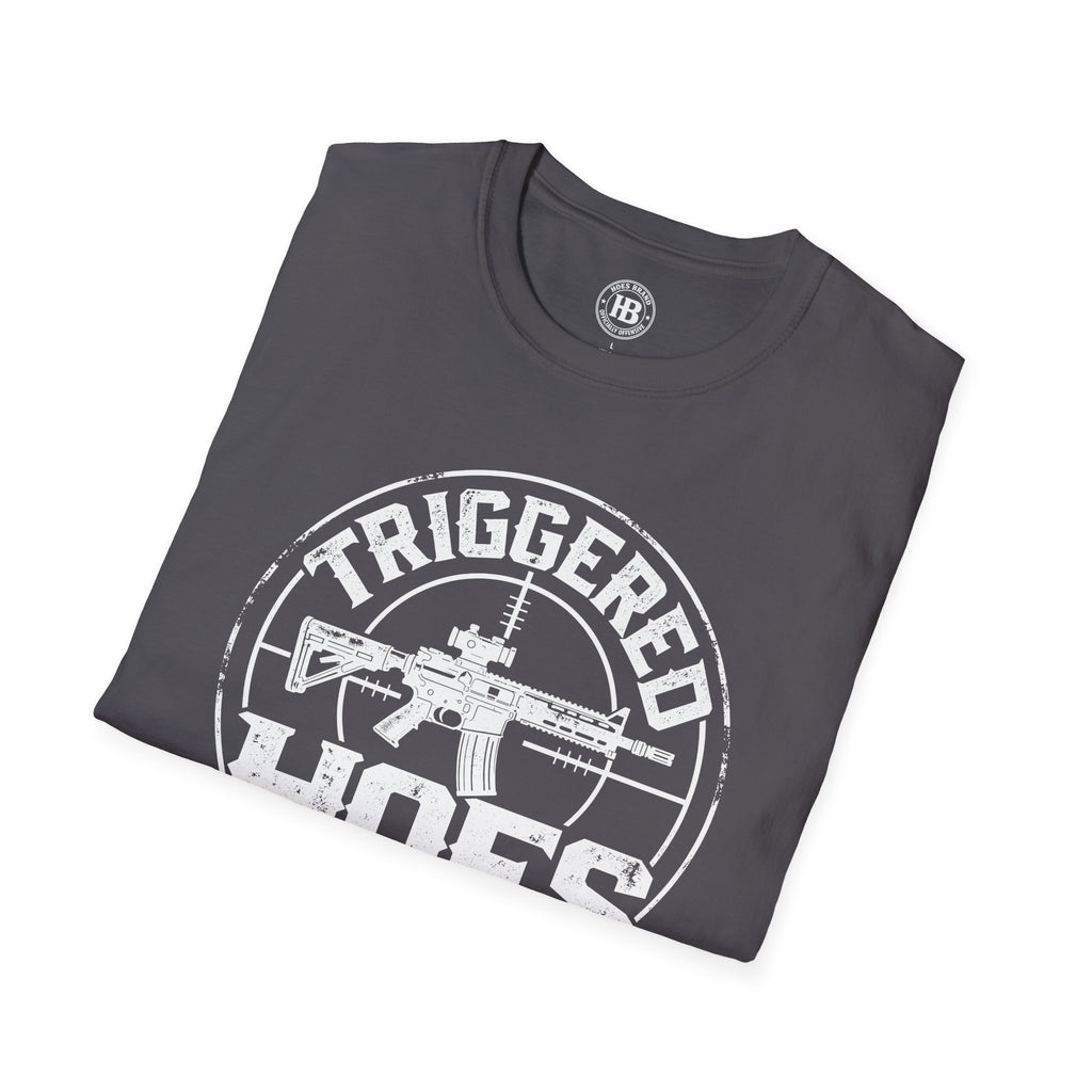 Triggered Hoes Gun Range Front Only Tee – Hoes Clothes