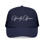 Officially Offensive Script Trucker Hat – Hoes Clothes