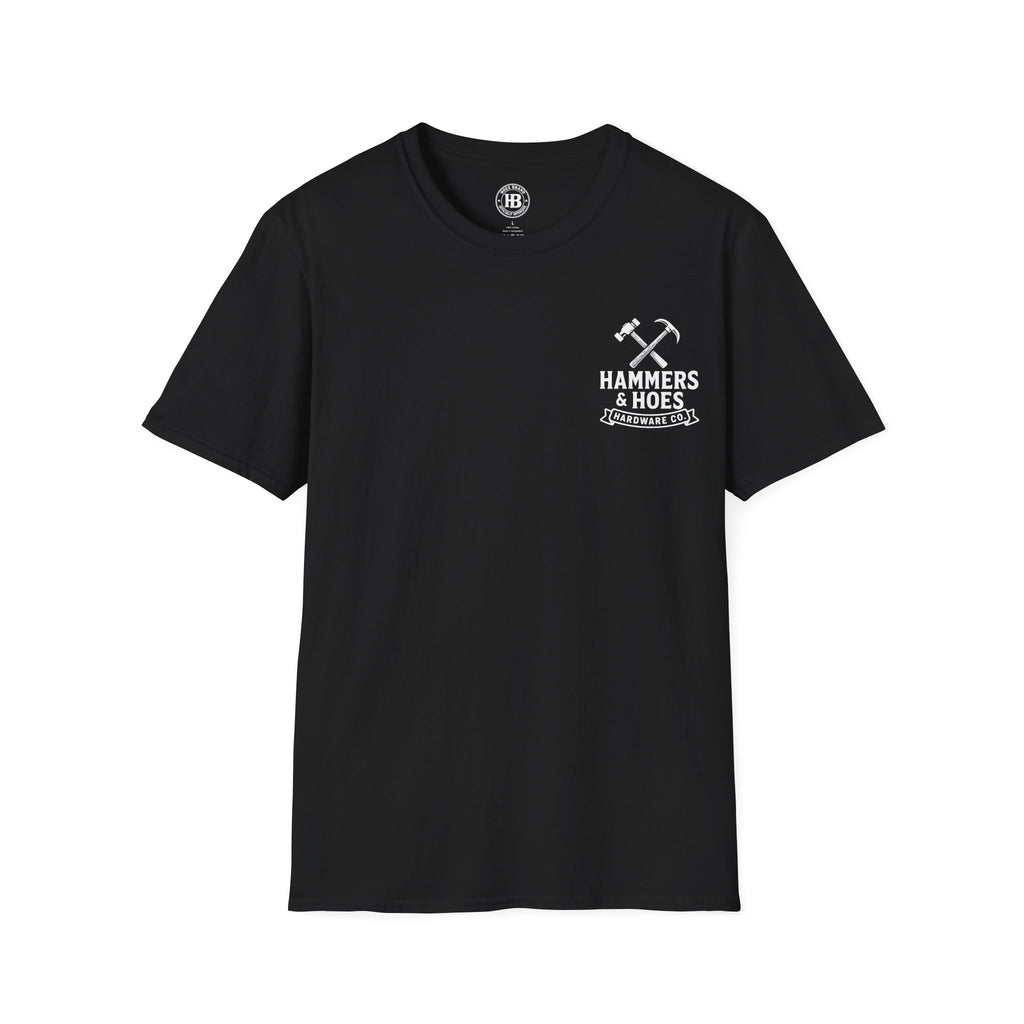 Hammers & Hoes Hardware Co. Front & Back Tee – Hoes Clothes