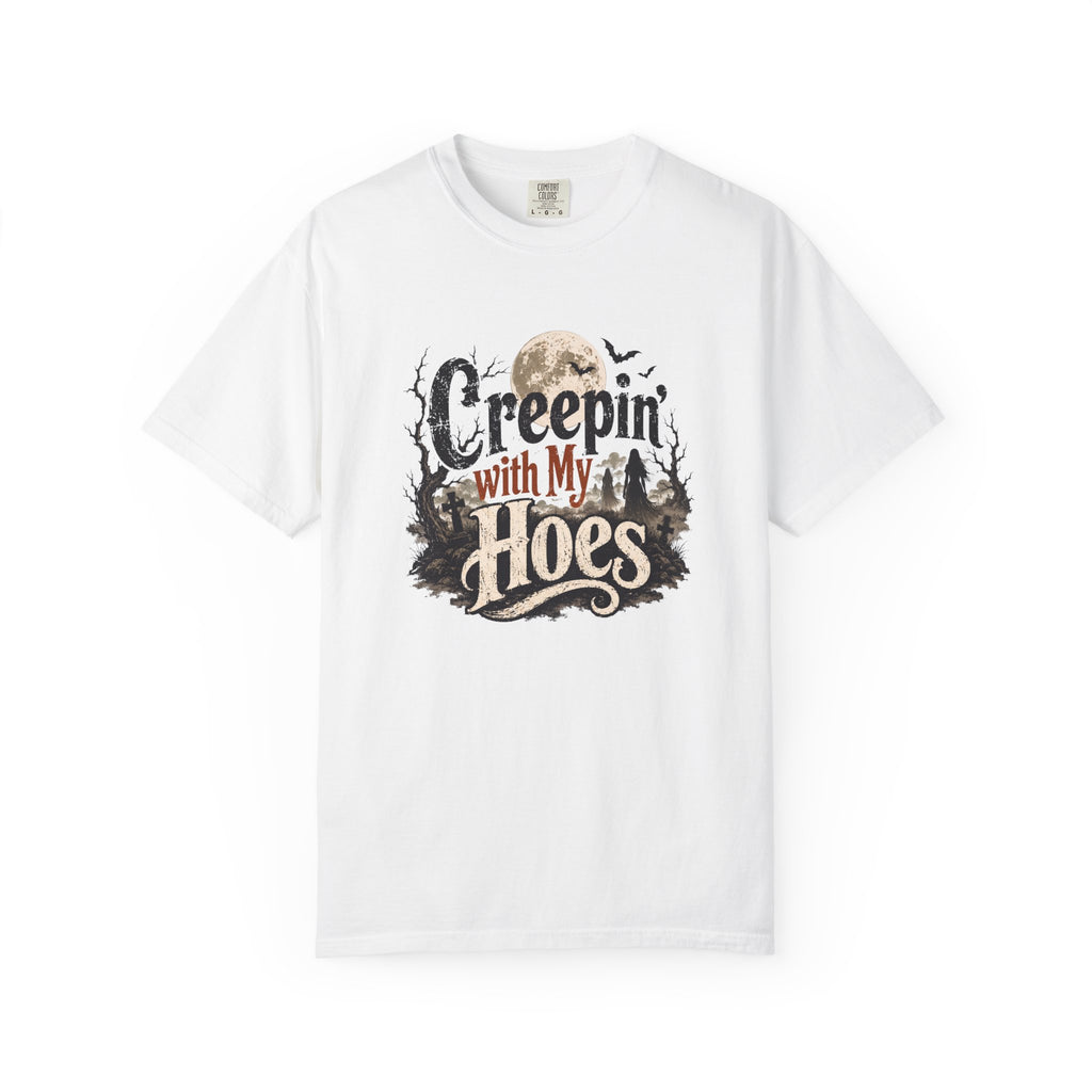 Creepin’ With My Hoes Graveyard Halloween Tee