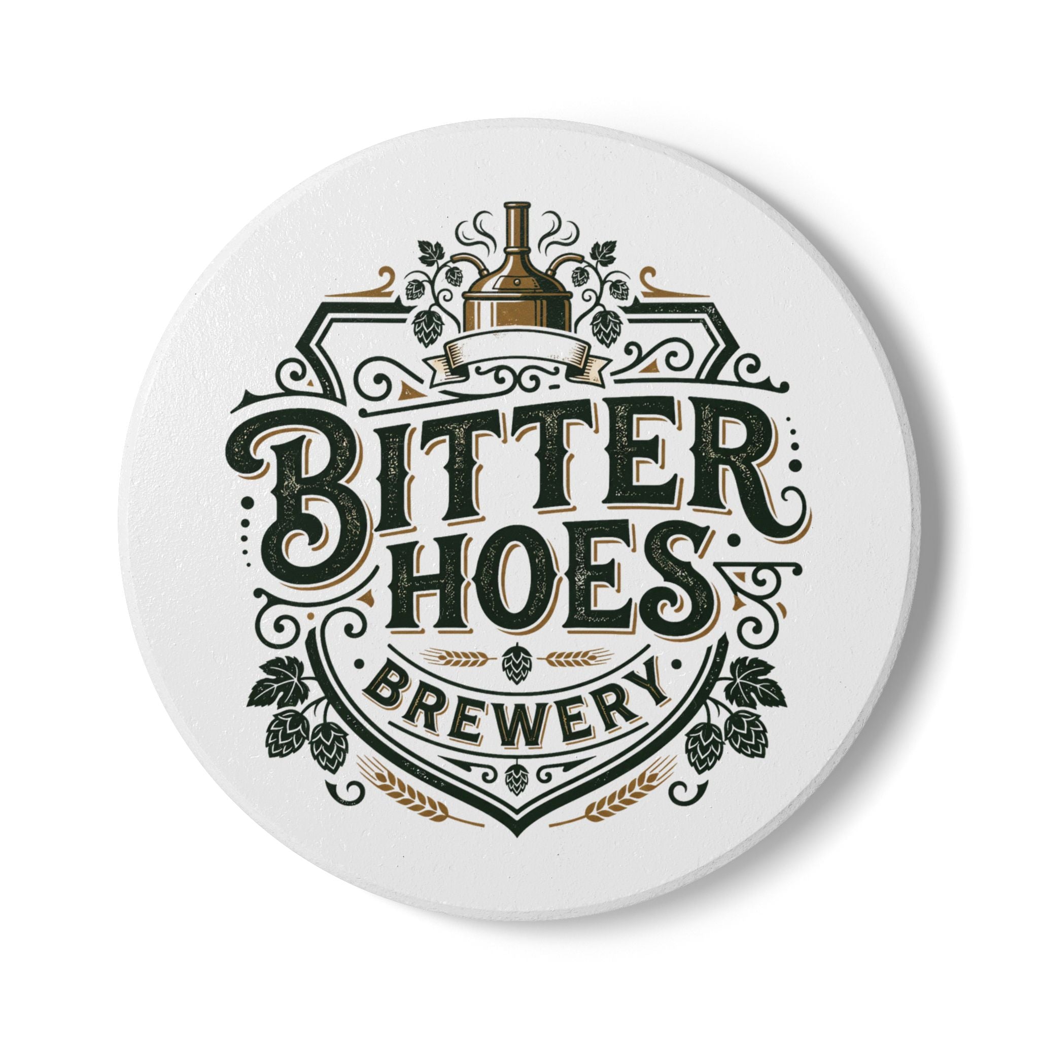 Bitter Hoes Brewery Ceramic Coaster