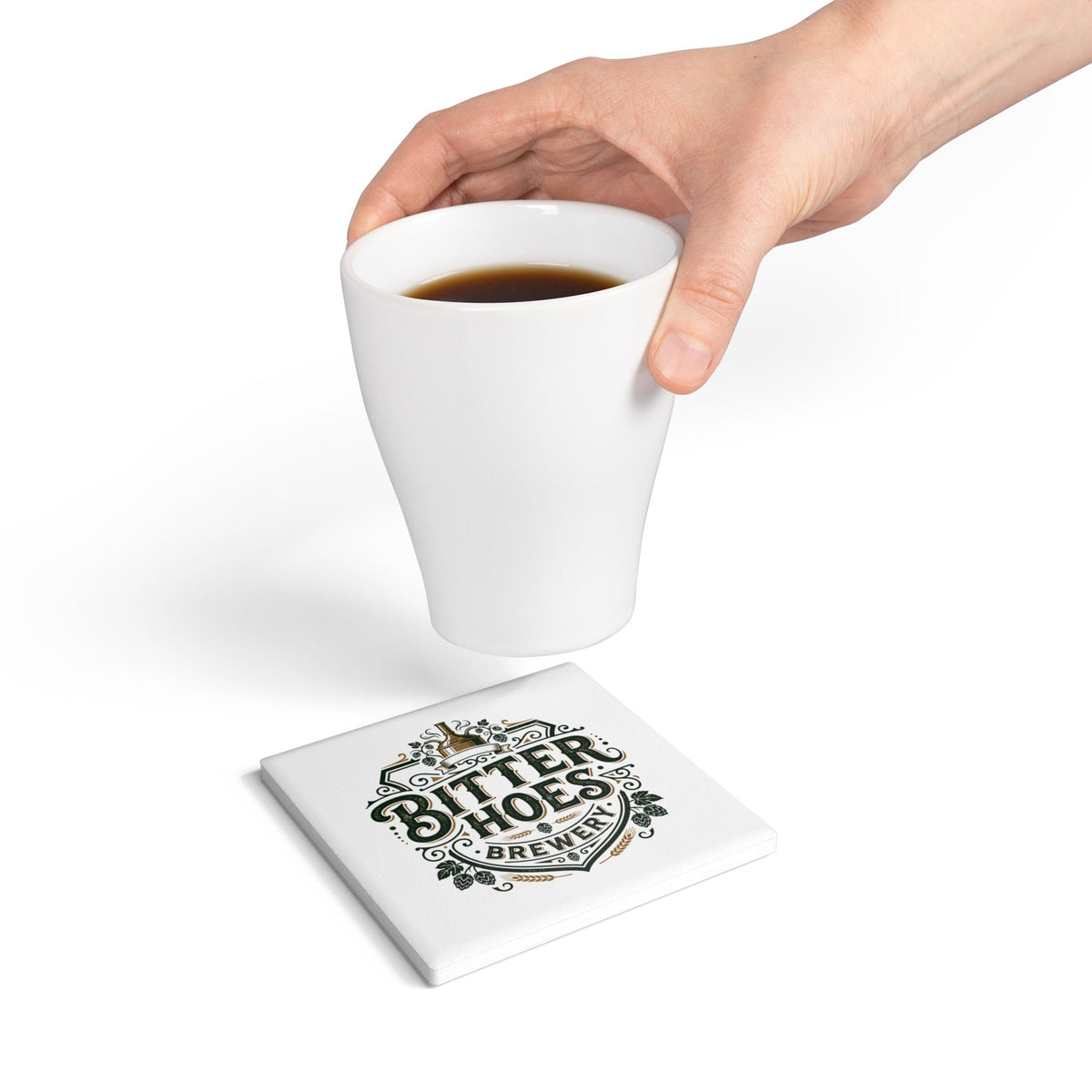 Bitter Hoes Brewery Ceramic Coaster