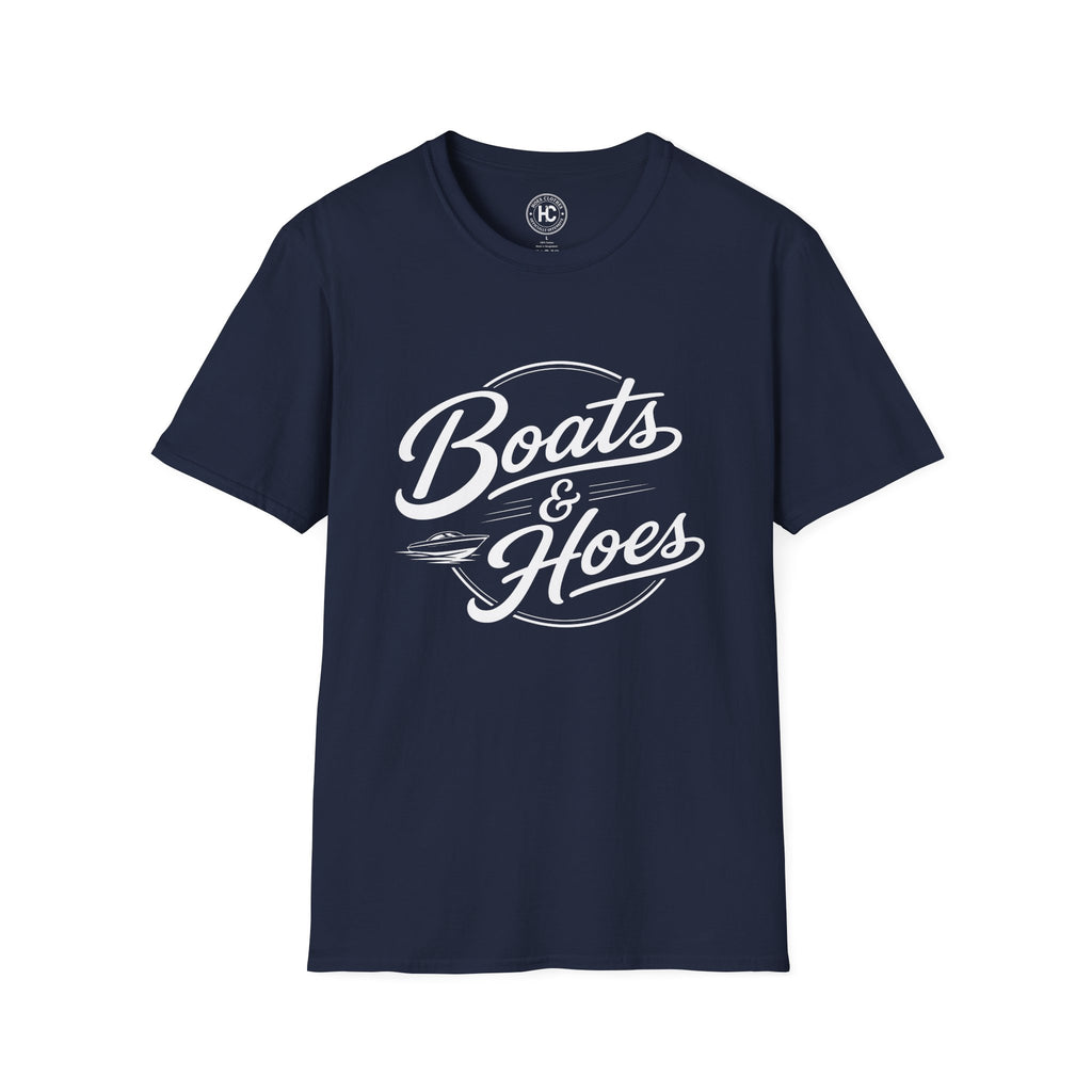 Boats and Hoes Retro Tee