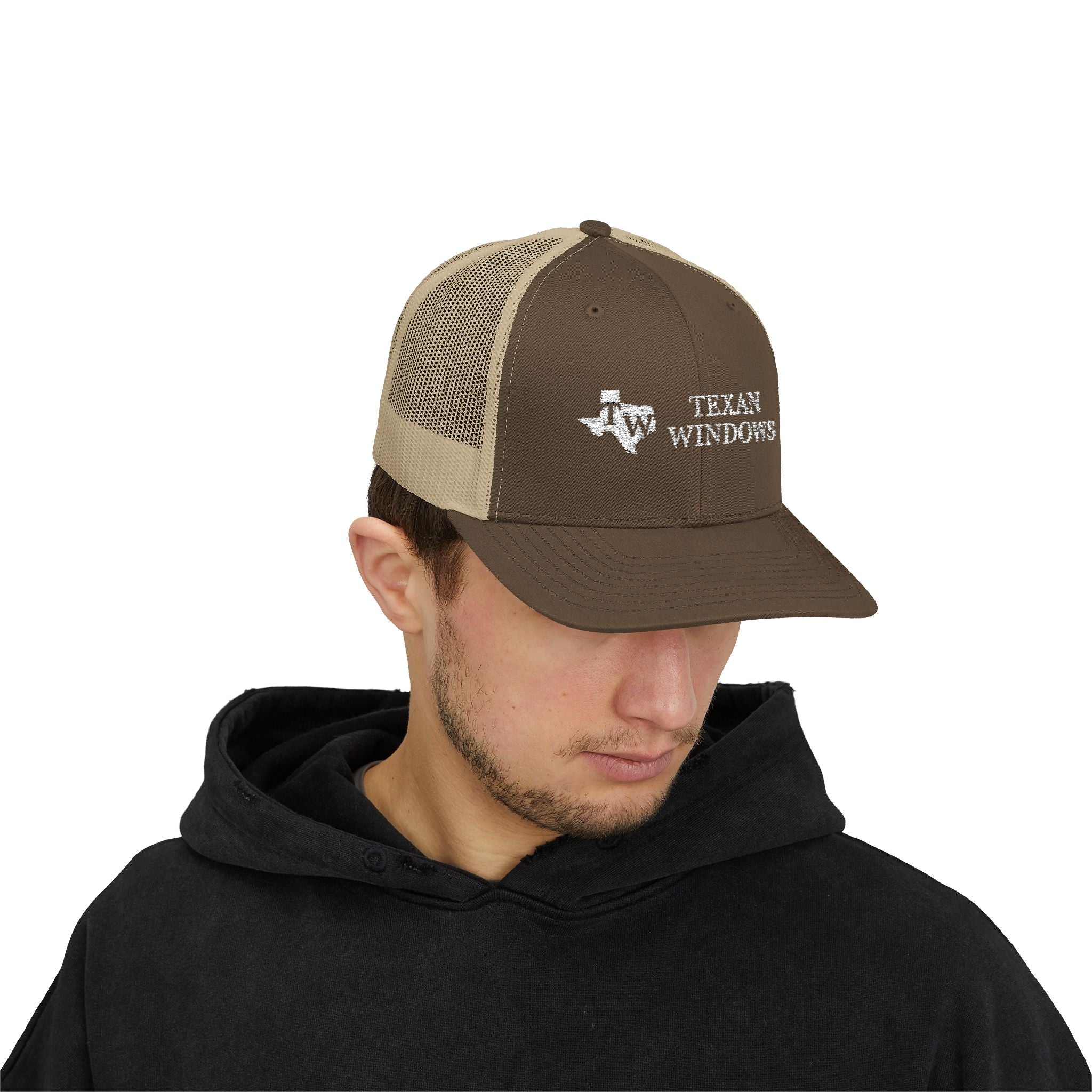 TW Logo Trucker Hat - Adjustable Snapback Mesh Cap