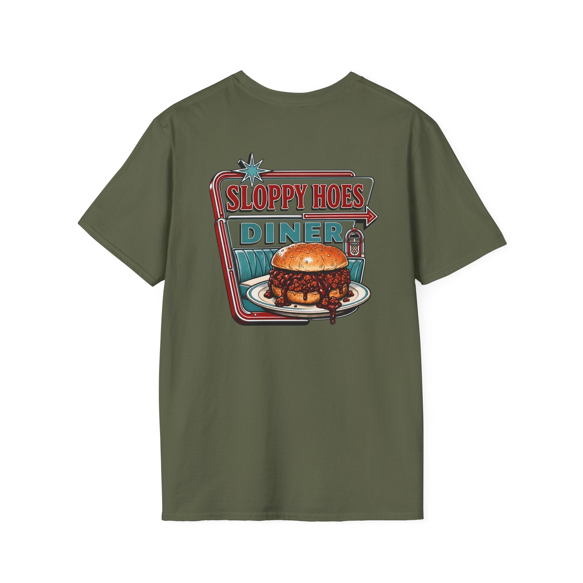 Sloppy Hoes Diner Full Color Front & Back Tee – Hoes Clothes