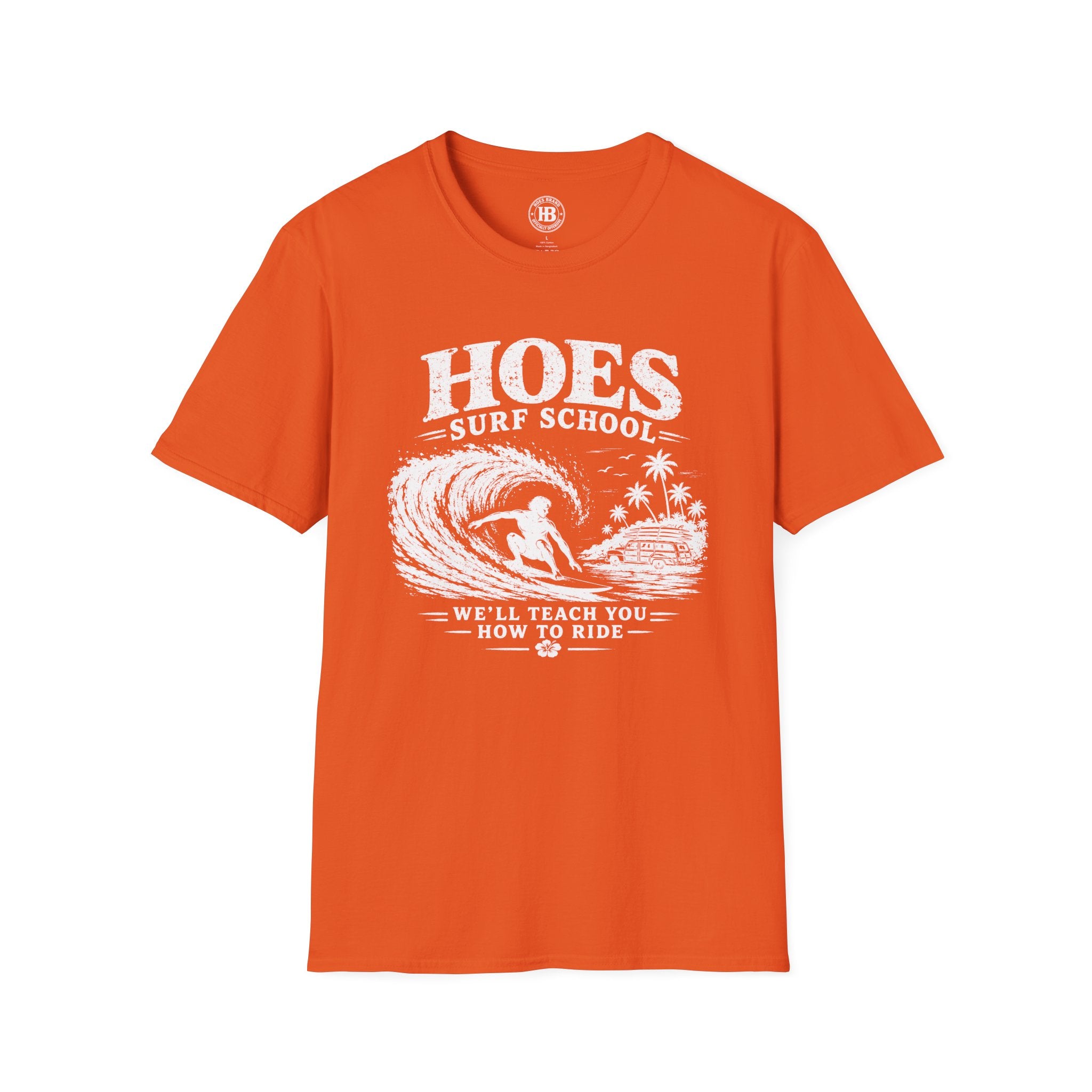 Hoes Surf School Tee – He Rides – Hoes Clothes