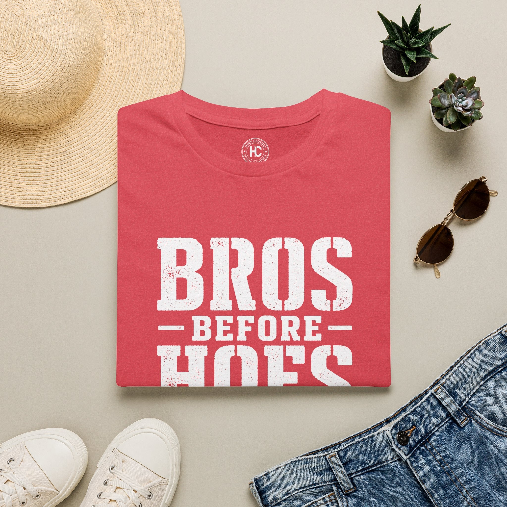 Bros Before Hoes Beer Large Front Print Tee – Hoes Clothes