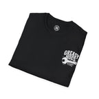 Greasy Hoes Garage Front & Back Tee – Hoes Clothes