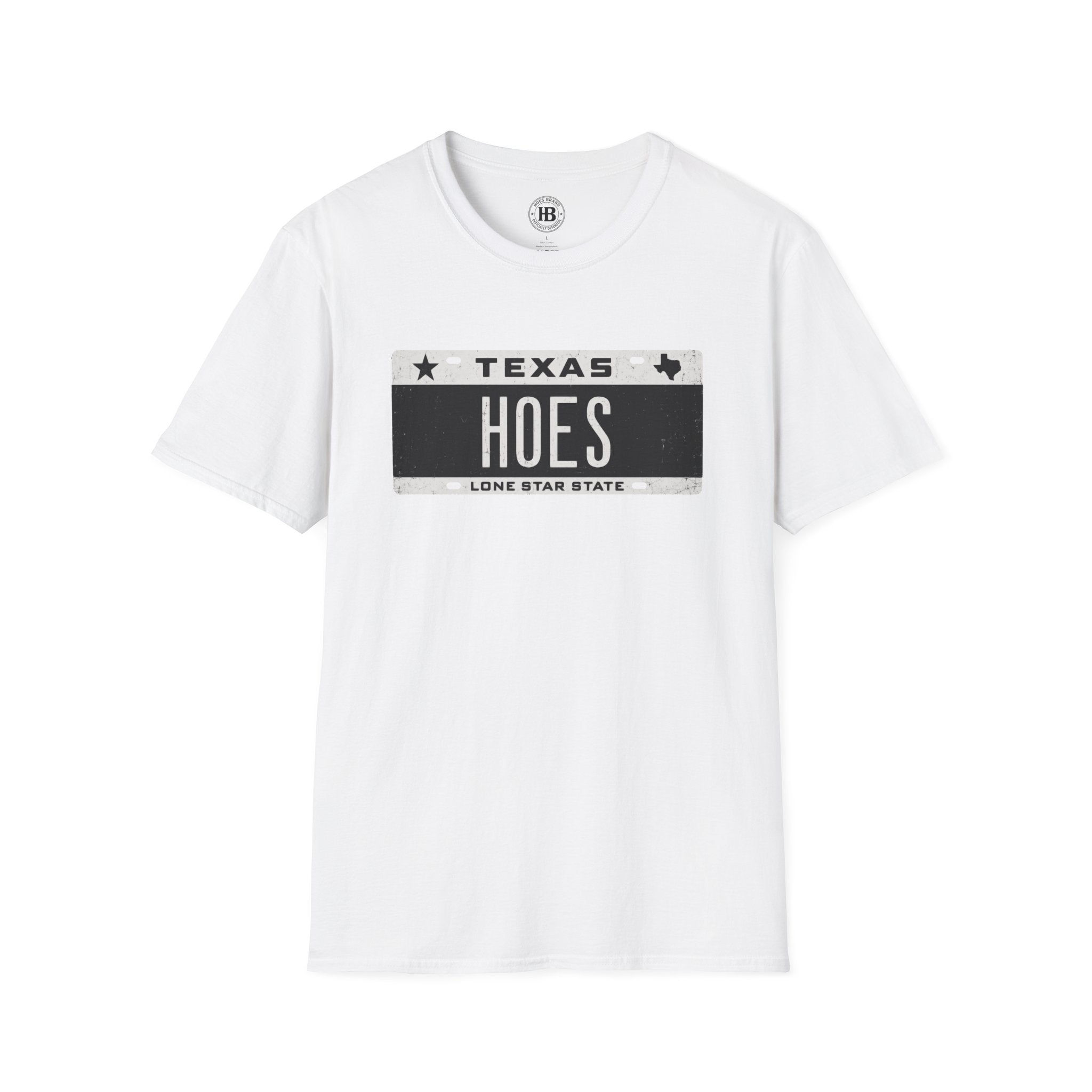 'HOES' Plates Front Only Tee  – Hoes Clothes