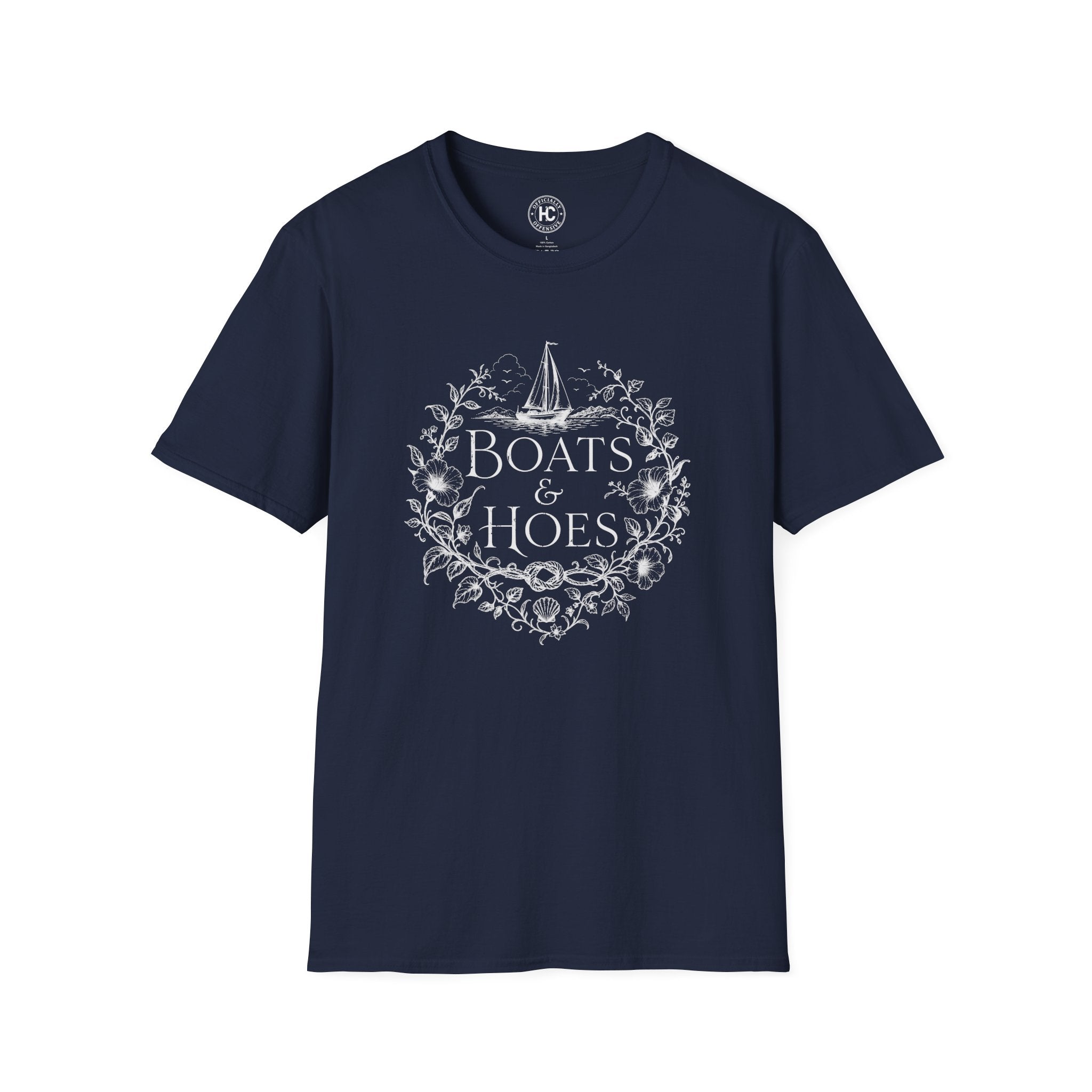 Boats and Hoes Botanical Front Only Tee – Hoes Clothes