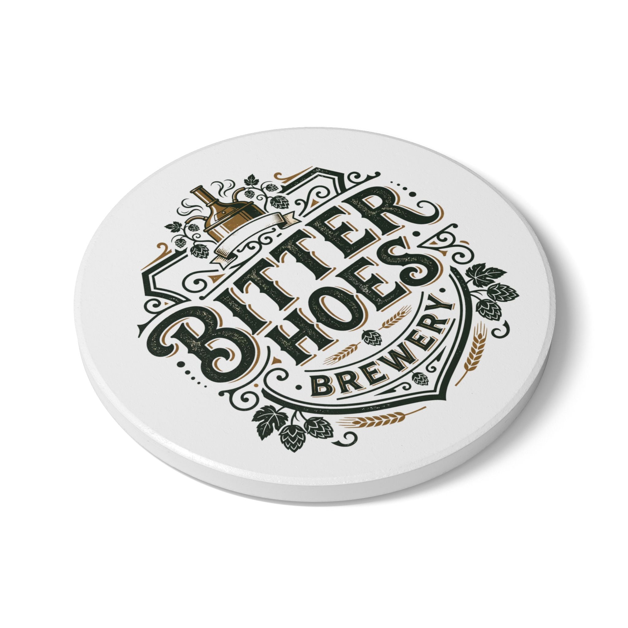 Bitter Hoes Brewery Ceramic Coaster