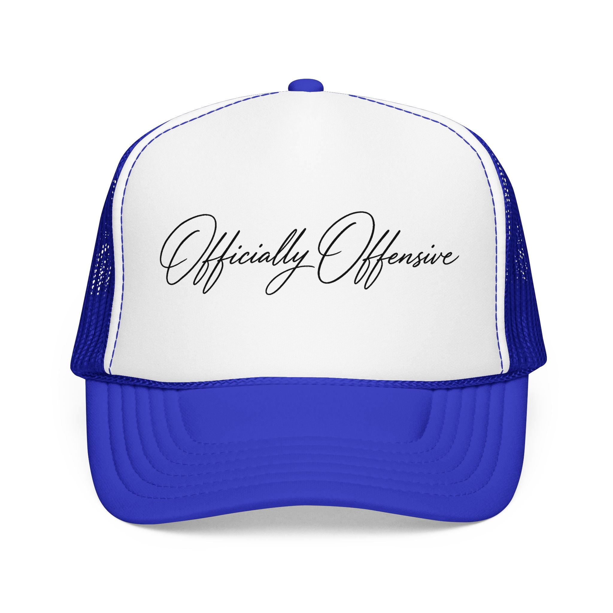 Officially Offensive Script Trucker Hat – Hoes Clothes