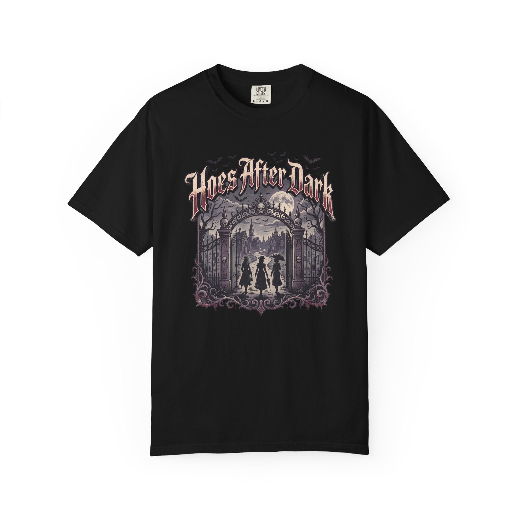 Hoes After Dark Gothic Halloween Tee
