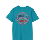 Boats and Hoes Badge Full Color Front & Back Tee – Hoes Clothes