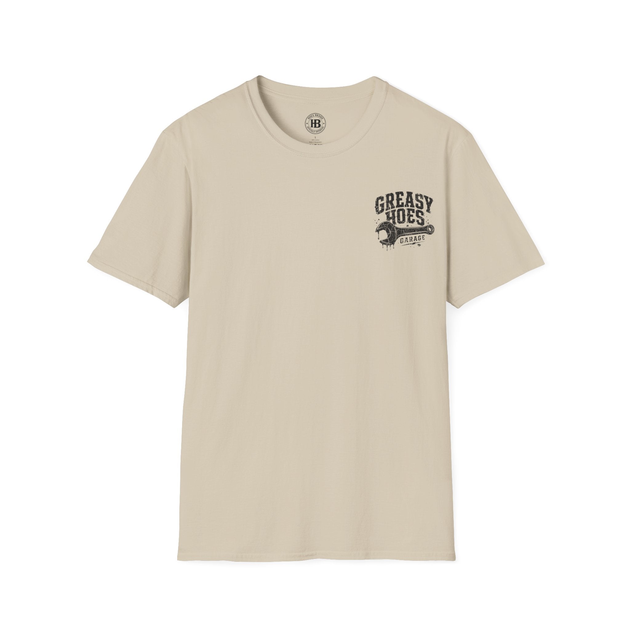 Greasy Hoes Garage Front & Back Tee – Hoes Clothes