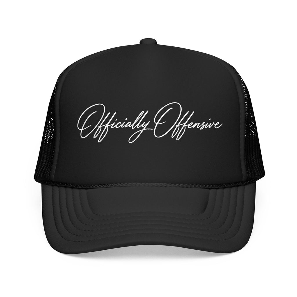Officially Offensive Script Trucker Hat – Hoes Clothes