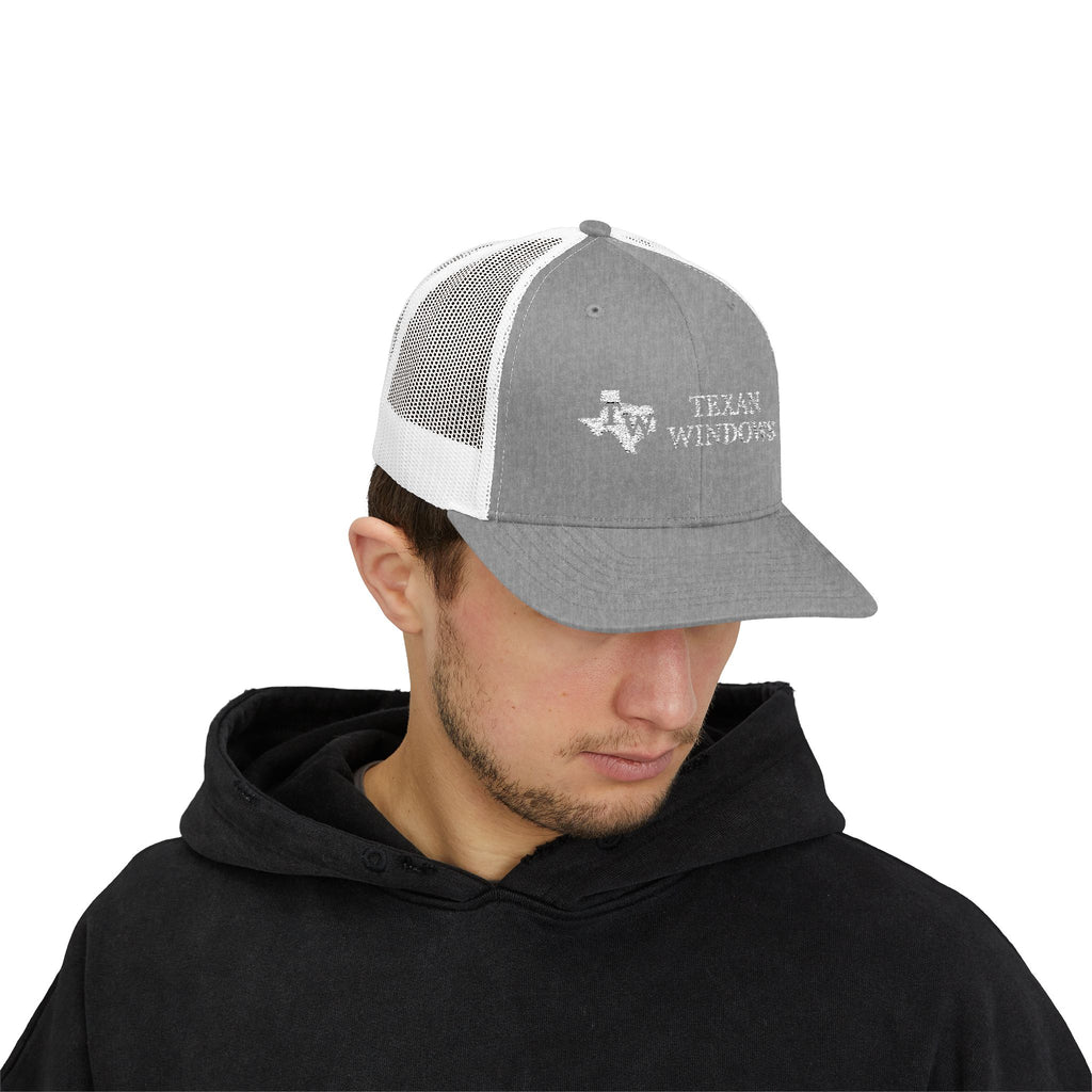 TW Logo Trucker Hat - Adjustable Snapback Mesh Cap