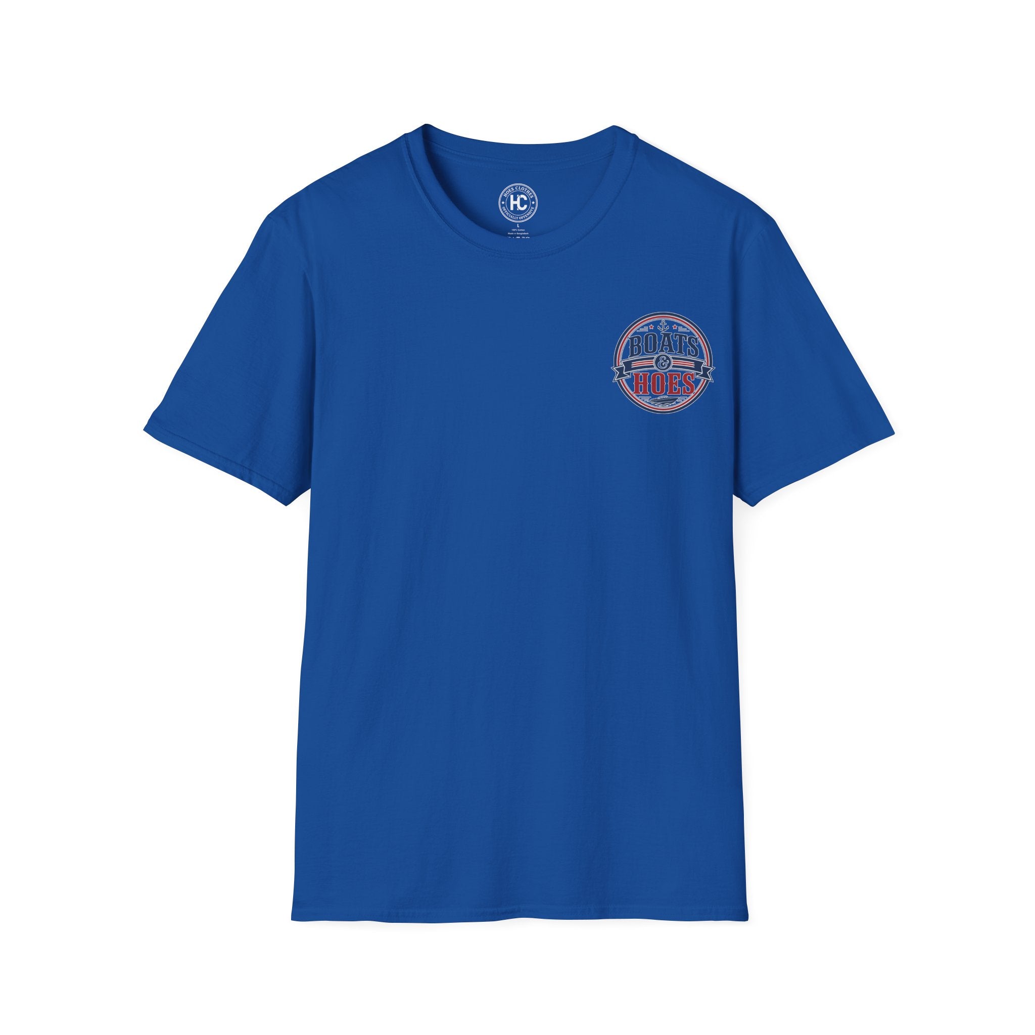 Boats and Hoes Badge Full Color Front & Back Tee – Hoes Clothes