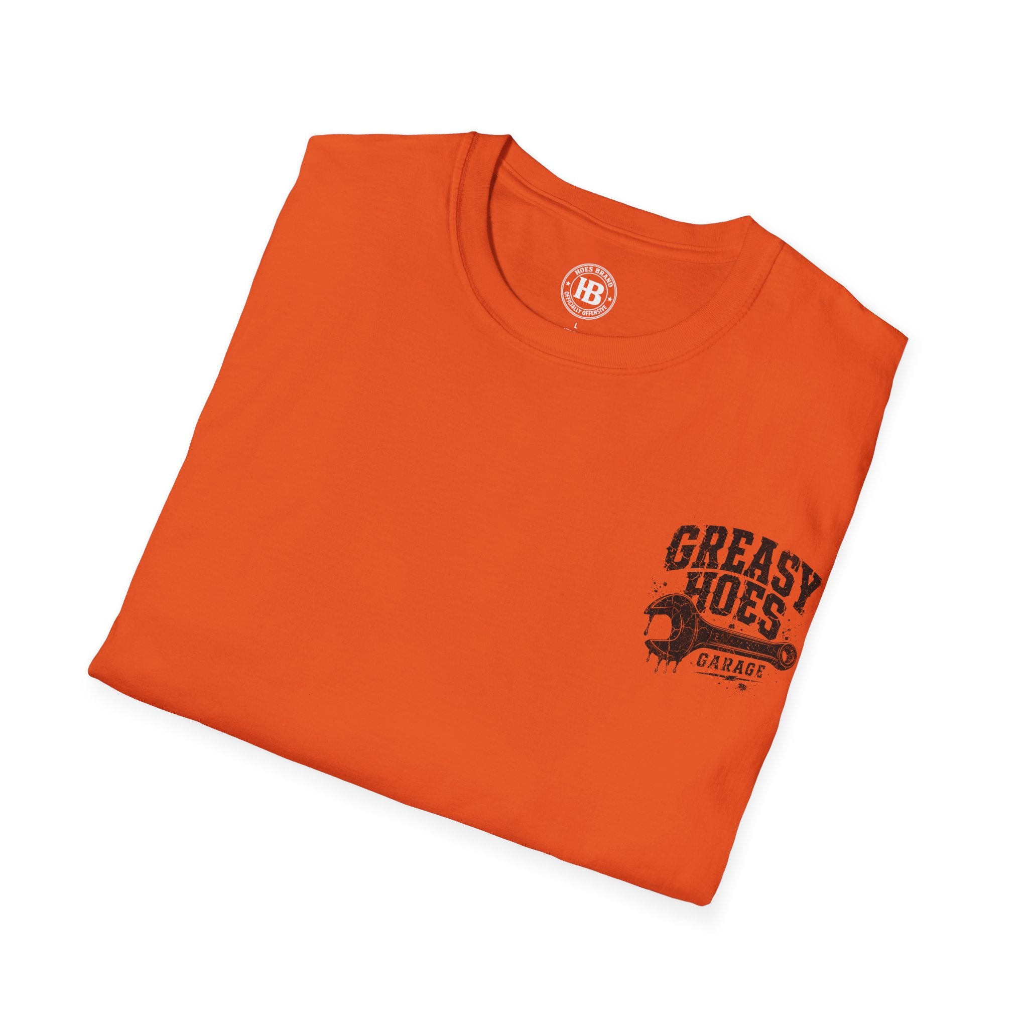 Greasy Hoes Garage Front & Back Tee – Hoes Clothes