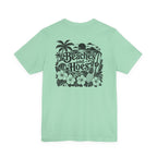 Beaches and Hoes B&W Left Chest Full Back Print Tee – Hoes Clothes