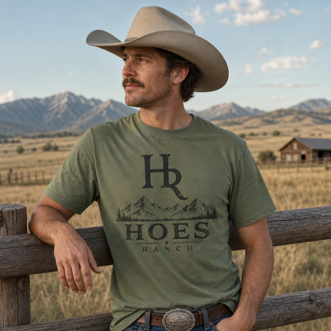 Hoes Ranch Front Only Tee – Hoes Clothes