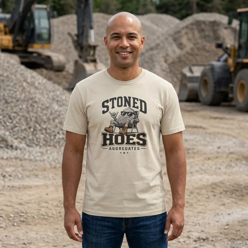 Stoned Hoes Aggregates Front Only Tee – Hoes Clothes