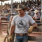 Rodeo Hoes Western Wear Front Only Tee – He Rides – Hoes Clothes