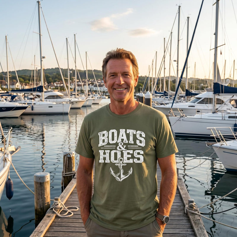 Boats & Hoes Front Only Tee – Anchor – Hoes Clothes